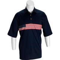 Chiliwear American Flag Polo: Golf Apparel - Men's Short Sleeved Shirts ...