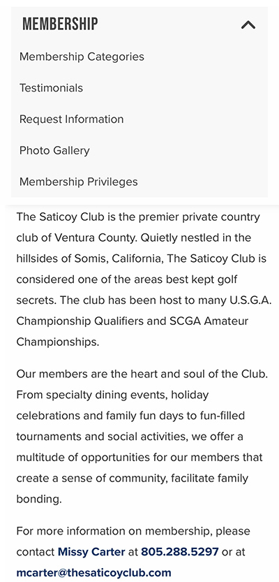 The Saticoy Club Membership Information